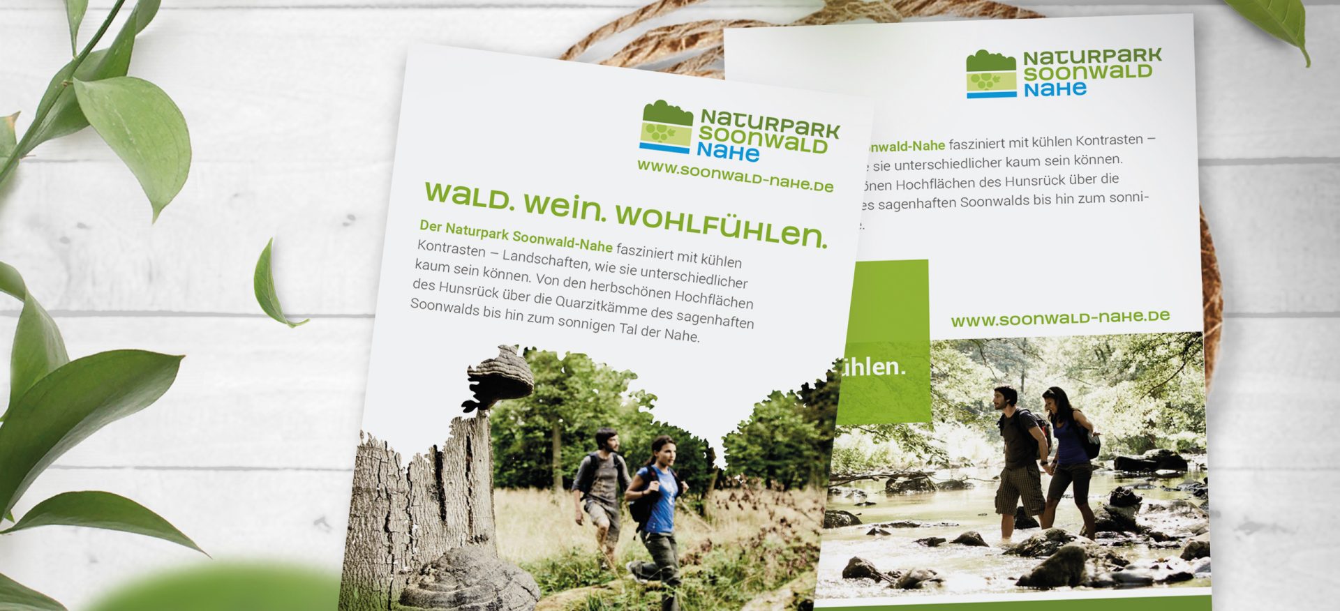Verschiedene Flyer von Naturpark Soonwald-Nahe
