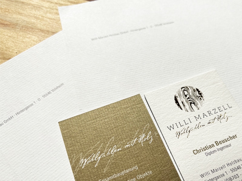 Willi Markell Visitenkarten und Briefpapier